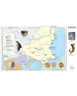 Древните траки. Одриско царство (стенна карта)