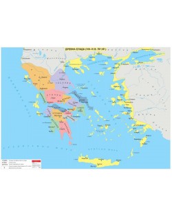 Древна Елада (VIII-VI в. пр. Хр.) - стенна карта