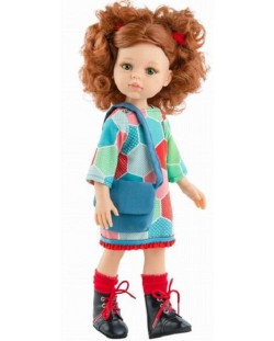 Дрехи за кукла Paola Reina - Цветна рокля, 32 cm