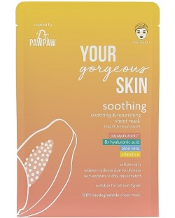 Dr. Pawpaw Your Gorgeous Skin Лист маска за успокояване, 25 ml