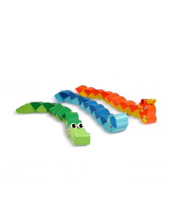 Дървена играчка Pino - Животни със сгъващи се елементи, асортимент
