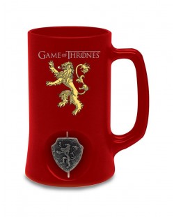 Чаша Game of Thrones - Lannister Spinning Logo, червена