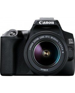 DSLR фотоапарат Canon - EOS 250D, EF-S 18-55mm, черен