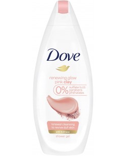 Dove Душ гел Renewing Glow, Pink Clay, 250 ml