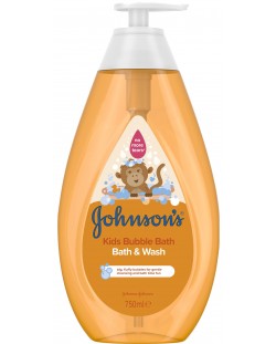 Душ гел за деца Johnson's - Bubble bath, 750 ml