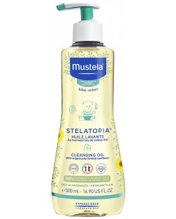 Душ олио за атопична кожа Mustela Stelatopia - 500 ml