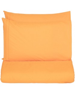 Двоен комплект Dilios - Лагом, 3 части, 100% памук Ранфорс, оранжев