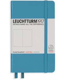 Джобен тефтер Leuchtturm1917 - A6, страници на точки, Nordic Blue