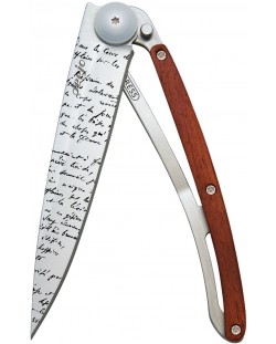 Джобен нож Deejo Coral Wood - Manuscript, 37 g