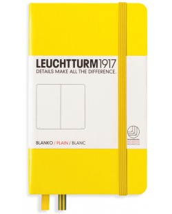 Джобен тефтер Leuchtturm1917 - A6, бели страници, Lemon