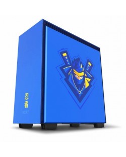 Кутия NZXT - H700i Smart Ninja Edition, mid tower, синя/прозрачна