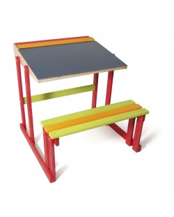 Дървено бюро Vilac Educational – Ярки цветове
