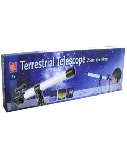 Образователна играчка Edu Toys - Телескоп с трипод, обектив 40 x 45