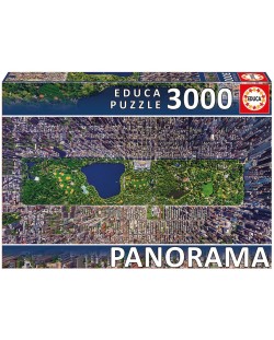 Панорамен пъзел Educa от 3000 части - Сентръл Парк, Ню Йорк