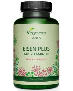 Eisen Plus Mit Vitaminen, 120 капсули, Vegavero