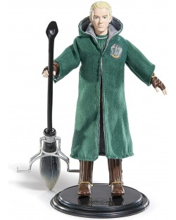 Екшън фигура The Noble Collection Movies: Harry Potter - Draco Malfoy (Quidditch) (Bendyfig), 19 cm