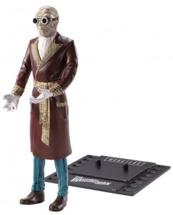 Екшън фигура The Noble Collection Horror: Universal Monsters - Invisible Man (Bendyfigs), 19 cm