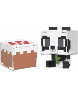 Екшън фигура Mattel Games: Minecraft - Panda & Cake (Flippin Figs)