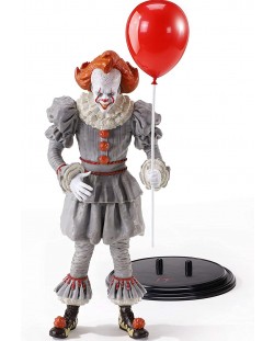 Екшън фигура The Noble Collection Movies: IT - Pennywise (Bendyfigs), 19 cm