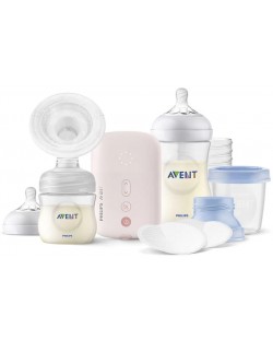 Електрическа помпа Philips Avent - Natural Motion, с шишета и несесер