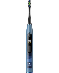 Електрическа четка за зъби Oclean - X10, 1 накрайник, синя
