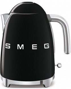 Електрическа кана Smeg - KLF03BLEU, 2400W, 1.7 l, черна