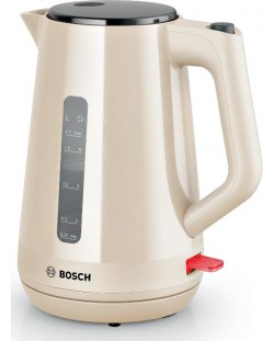 Електрическа кана за вода Bosch - MyMoment, 2400W, 1.7 l, бежова