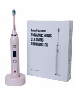 Електрическа четка за зъби IQ - Brushes Pink, 2 накрайници, розова
