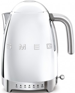 Електрическа кана Smeg - KLF04SSEU, 2400W, 1.7 l, сребриста