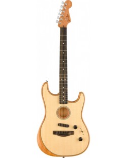 Електро-акустична китара Fender - Acoustasonic Strat, бежова