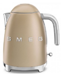 Електрическа кана Smeg - KLF03CHMEU, 2400W, 1.7 l, златиста