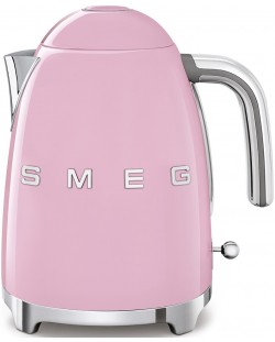 Електрическа кана Smeg - KLF03PKEU, 2400W, 1.7 l, розова
