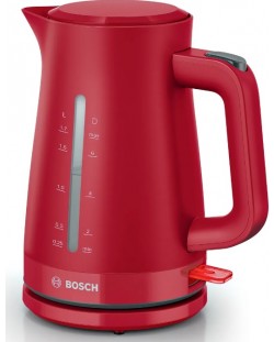 Електрическа кана за вода Bosch - MyMoment, TWK3M124, 2400W, 1.7 l, червен