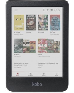 Електронен четец Kobo - Clara Colour, 6'', 16GB, черен