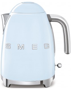 Електрическа кана Smeg - KLF03PBEU, 2400W, 1.7 l, синя