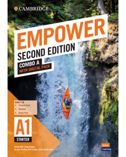 Empower Starter Combo A with Digital Pack (2nd Edition) / Английски език - ниво A1: Учебник с терадка и онлайн материали, част 1