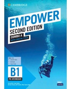 Empower Pre-intermediate Combo A with Digital Pack (2nd Edition) / Английски език - ниво B1: Учебник с терадка и онлайн материали, част 1