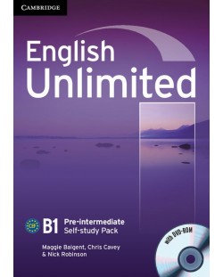 English Unlimited Pre-intermediate Workbook: Английски език - ниво B1 (учебна тетрадка с DVD-ROM)