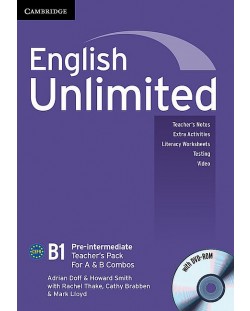 English Unlimited Pre-intermediate A and B Teacher's Pack (Teacher's Book with DVD-ROM)