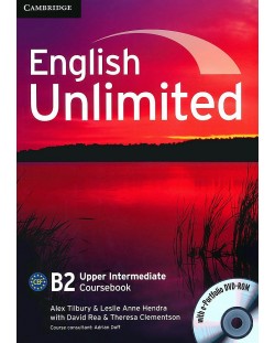 English Unlimited Upper Intermediate Coursebook with e-Portfolio: Английски език - ниво B2 (учебник с DVD-ROM)