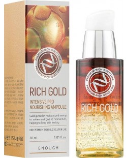 Enough Premium Възстановяваща ампула за лице Rich Gold Intensive Pro, 30 ml