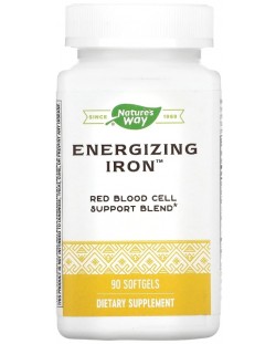 Energizing Iron, 90 капсули, Nature’s Way