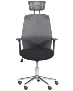 Ергономичен стол Carmen - 7535-1, сив/черен
