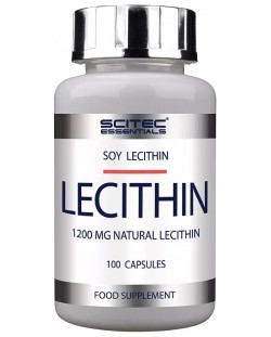 Essentials Lecithin, 1200 mg, 100 капсули, Scitec Nutrition