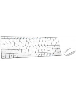 Комплект мишка и клавиатура Esperanza - EK122 Liberty, бели
