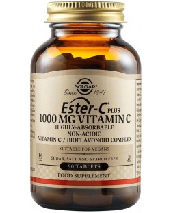 Ester-C, 1000 mg, 90 таблетки, Solgar