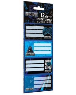 Ученически етикети Lizzy Card Gamer 4 Life - 12 броя