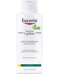 Eucerin DermoCapillaire Крем-шампоан против сух пърхот, 250 ml