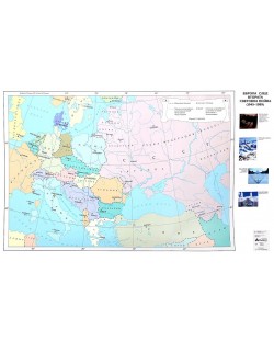 Европа след Втората световна война 1945-1989 (стенна карта)