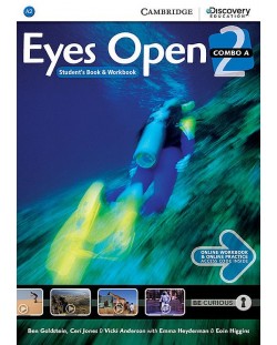 Eyes Open Level 2 Combo A with Online Workbook and Online Practice / Английски език - ниво 2: Учебник с тетрадка и онлайн материали, част 1